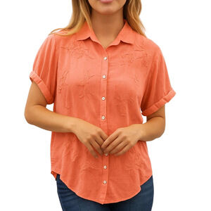 161. NWT WOMENS KYLA SEO S (FIT XL) DETAIL TOP